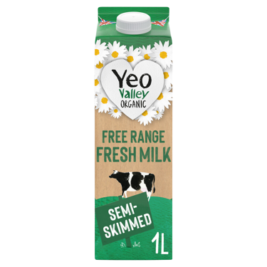 Yeo Valley Organic Semi Skimmed Milk Carton 1L