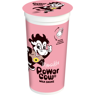 Arla Power Cow mansikanmakuinen pirtelö 200ml