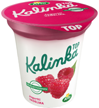 Arla Kalinka Top vadelma-kerrosjogurtti 150g vähälaktoosinen