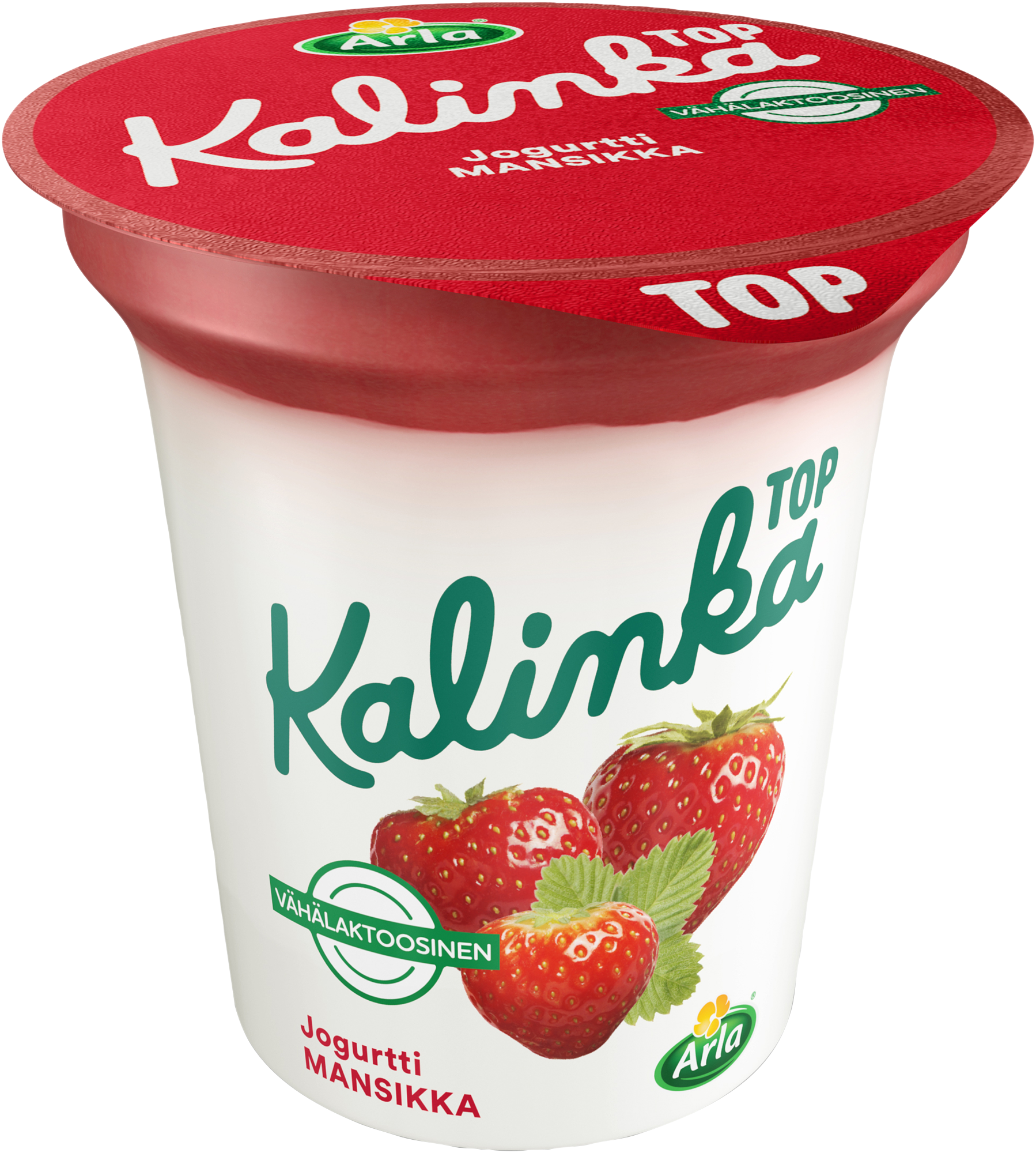 Arla Kalinka Top mansikka-kerrosjogurtti 150g vähälaktoosinen