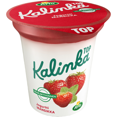 Arla Kalinka Top mansikka-kerrosjogurtti 150g vähälaktoosinen