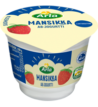 Arla AB-mansikkajogurtti 100g laktoositon