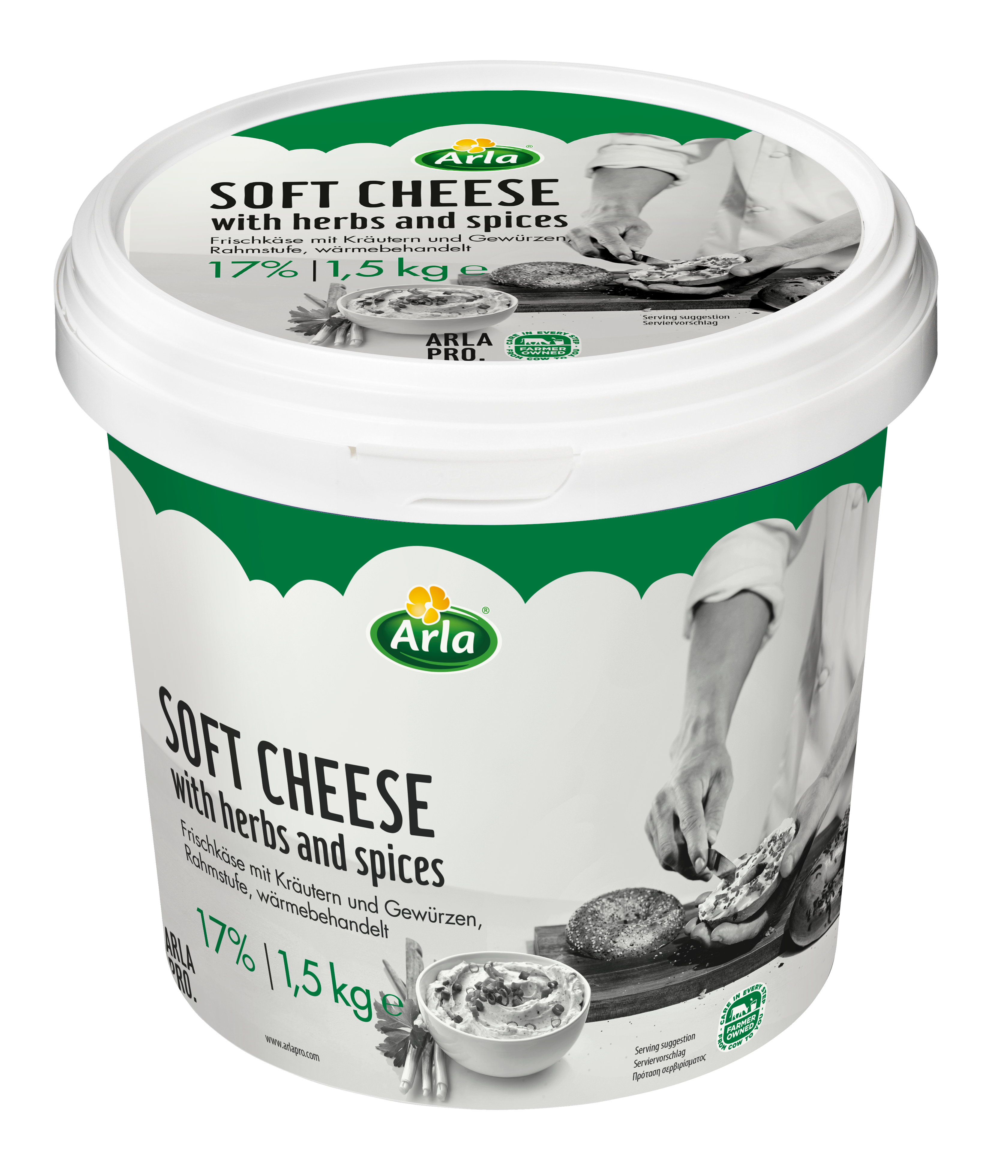 Cream cheese herbes et épices 16% 1.5kg - Tartine et cuisine