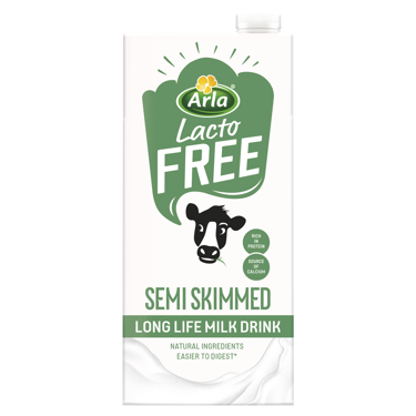 Arla LactoFREE Long Life Semi Skimmed Milk Drink 1L