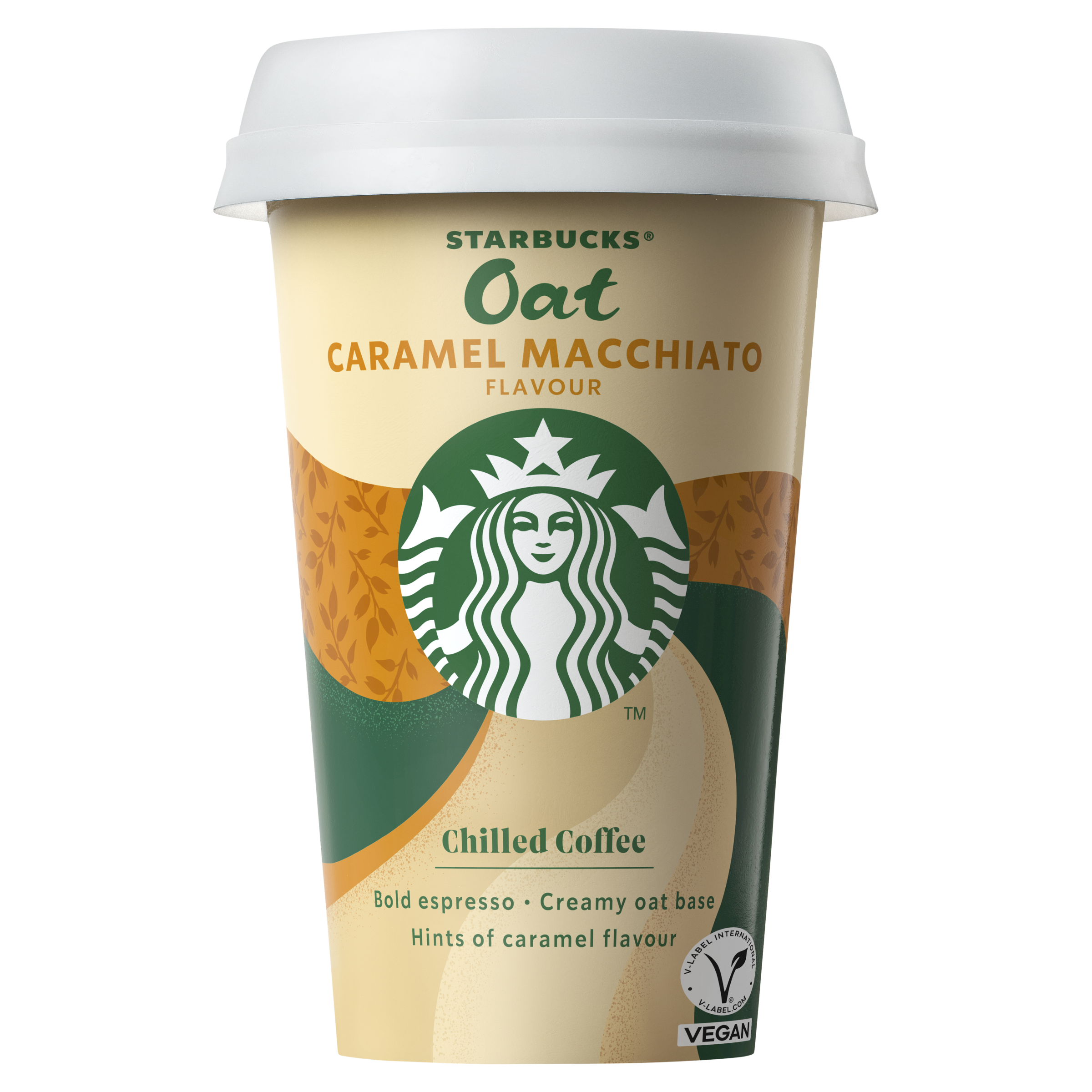 Starbucks Oat Caramel Macchiato Flavour Chilled Coffee 220ml