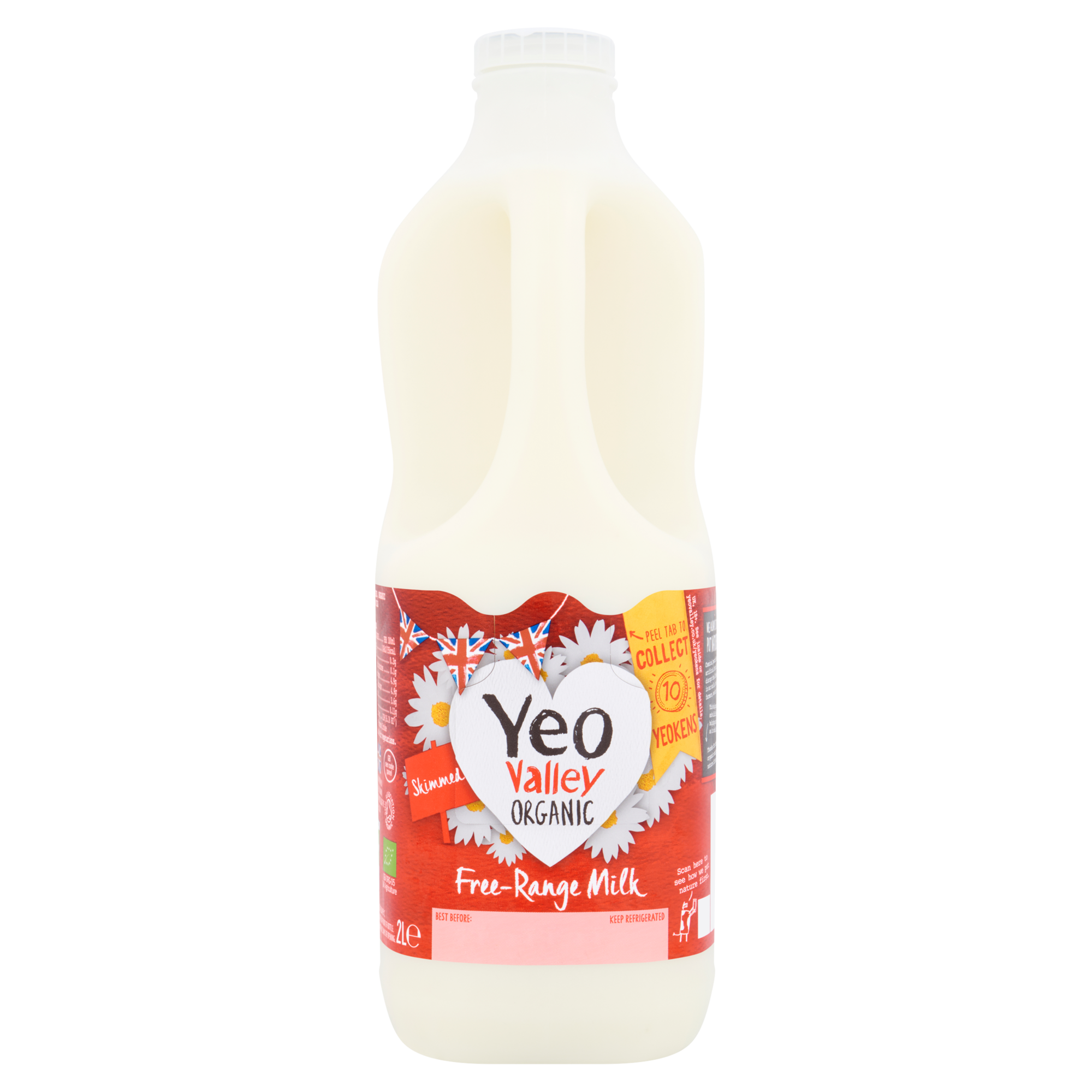 Yeo Valley Organic Skimmed Milk 2L