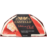 Castello White with Red Chili valkohomejuusto 150g