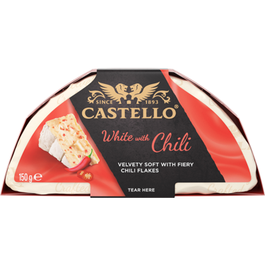 Castello White with Red Chili valkohomejuusto 150g