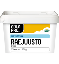 Arla Pro laktoositon raejuusto 2,5kg