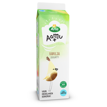 Arla Aamu+ AB vaniljajogurtti 1kg laktoositon