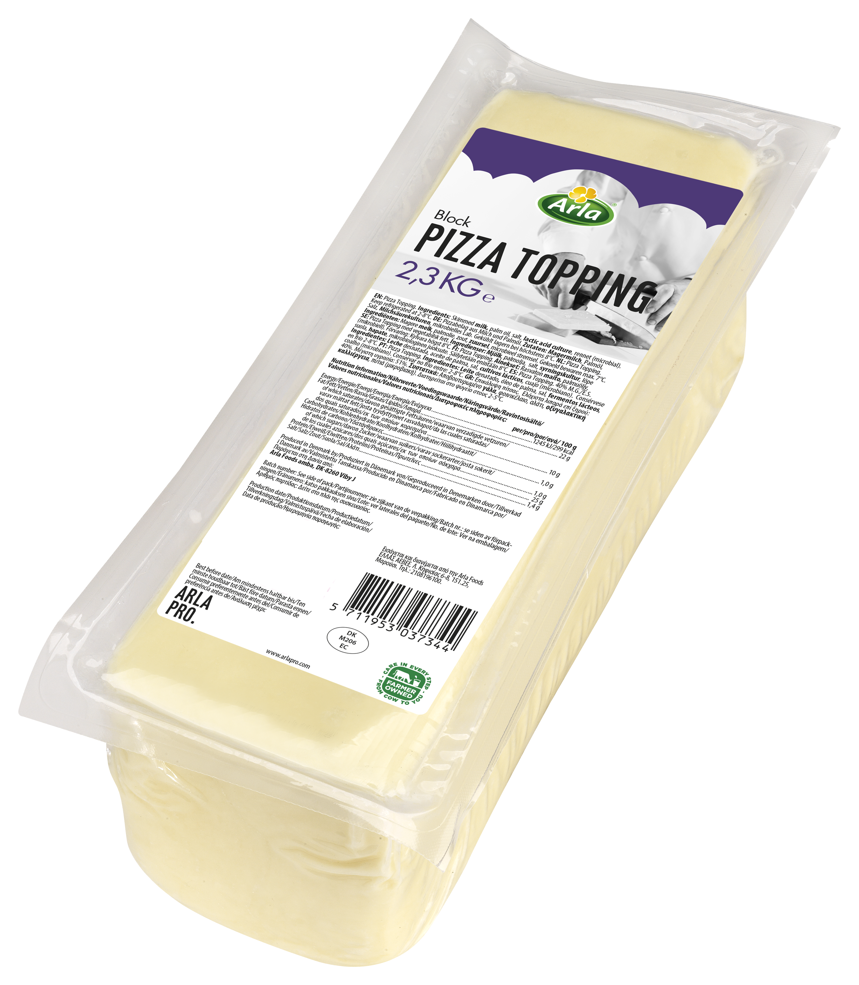 Arla Pizzatop Block 2,3kg