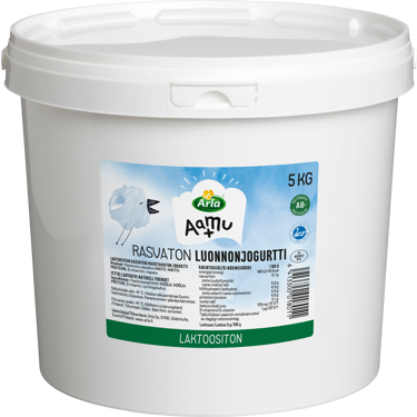 Arla Aamu+ AB rasvaton luonnonjogurtti 5kg laktoositon