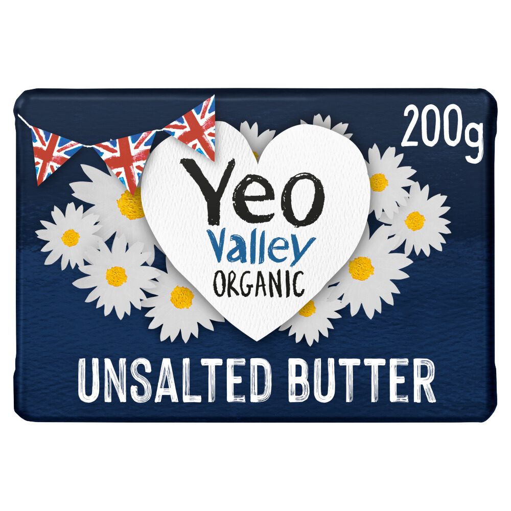 Yeo Valley Organic Unsalted Butter 200g