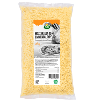 Mix Mozzarella / Emmental Type – Gros brins 4x4x20mm – 2 KG