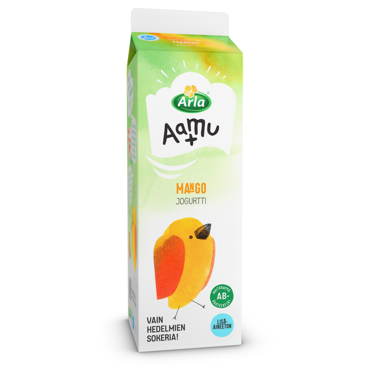 Arla Aamu+ AB mangojogurtti 1kg laktoositon