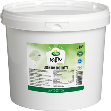 Arla Aamu+ AB luonnonjogurtti 5kg laktoositon