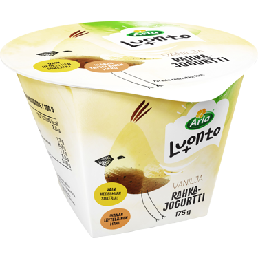 Arla Luonto+ vaniljarahkajogurtti 175g laktoositon