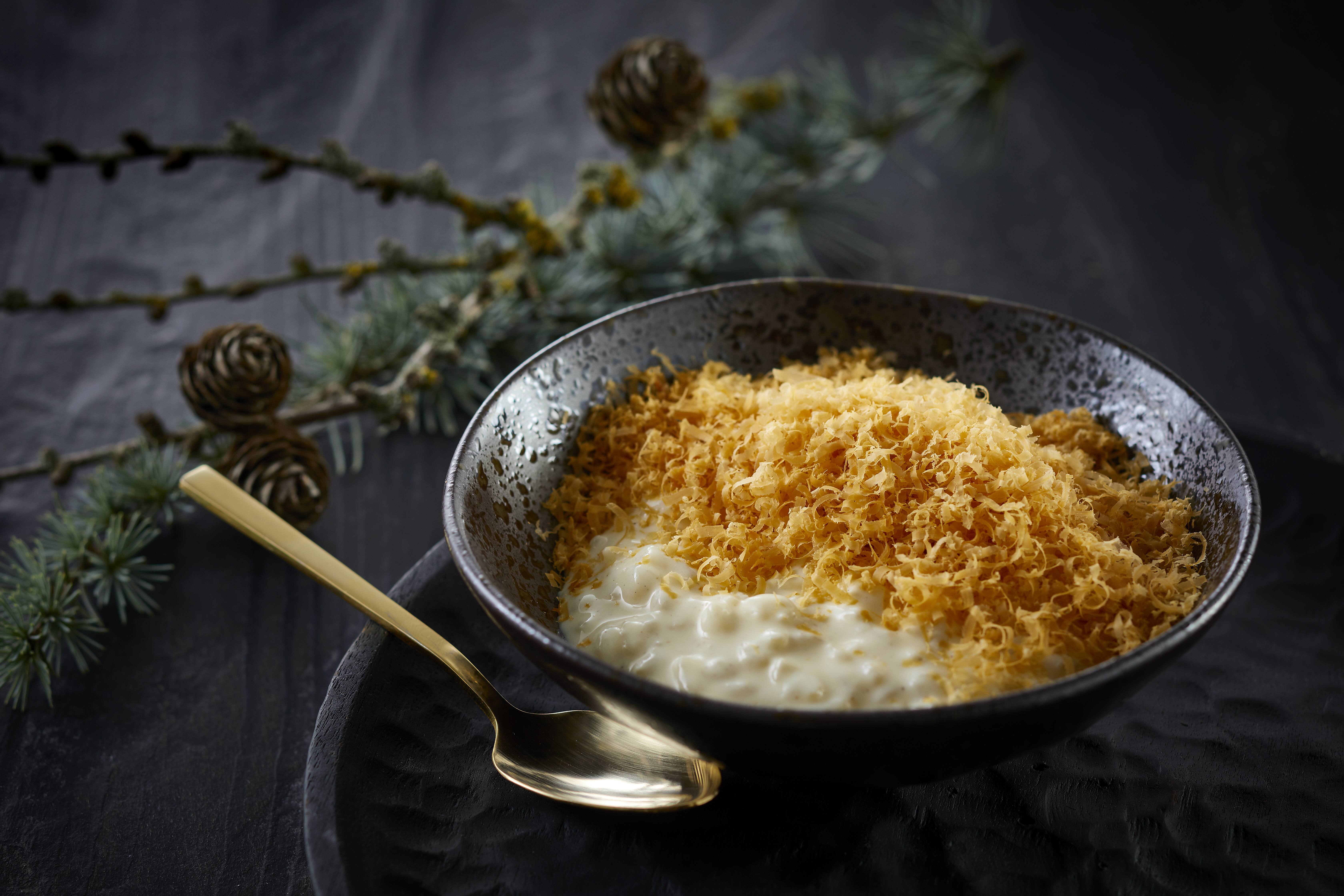 Rice pudding med karamelsten